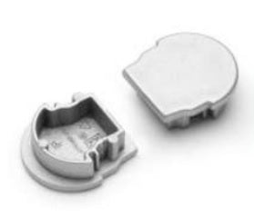 Archilight VRITOS End Cap for Linear U Shape VR-12U-2M - Oval Cover - Without wiring Holes