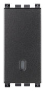 Vimar Arke 1P NO 10A Single Push Button Grey
