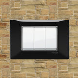 Vimar Plana Plastic 3 Gang Switch - Black - 16A - PHOTO 6