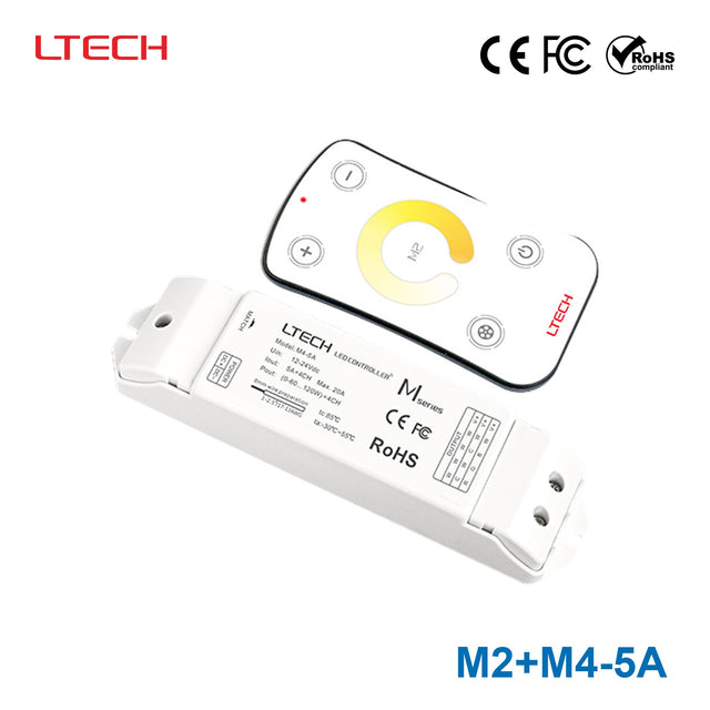 Ltech M2+M4-5A Mini Controller with RF Remote - Colour Temperature