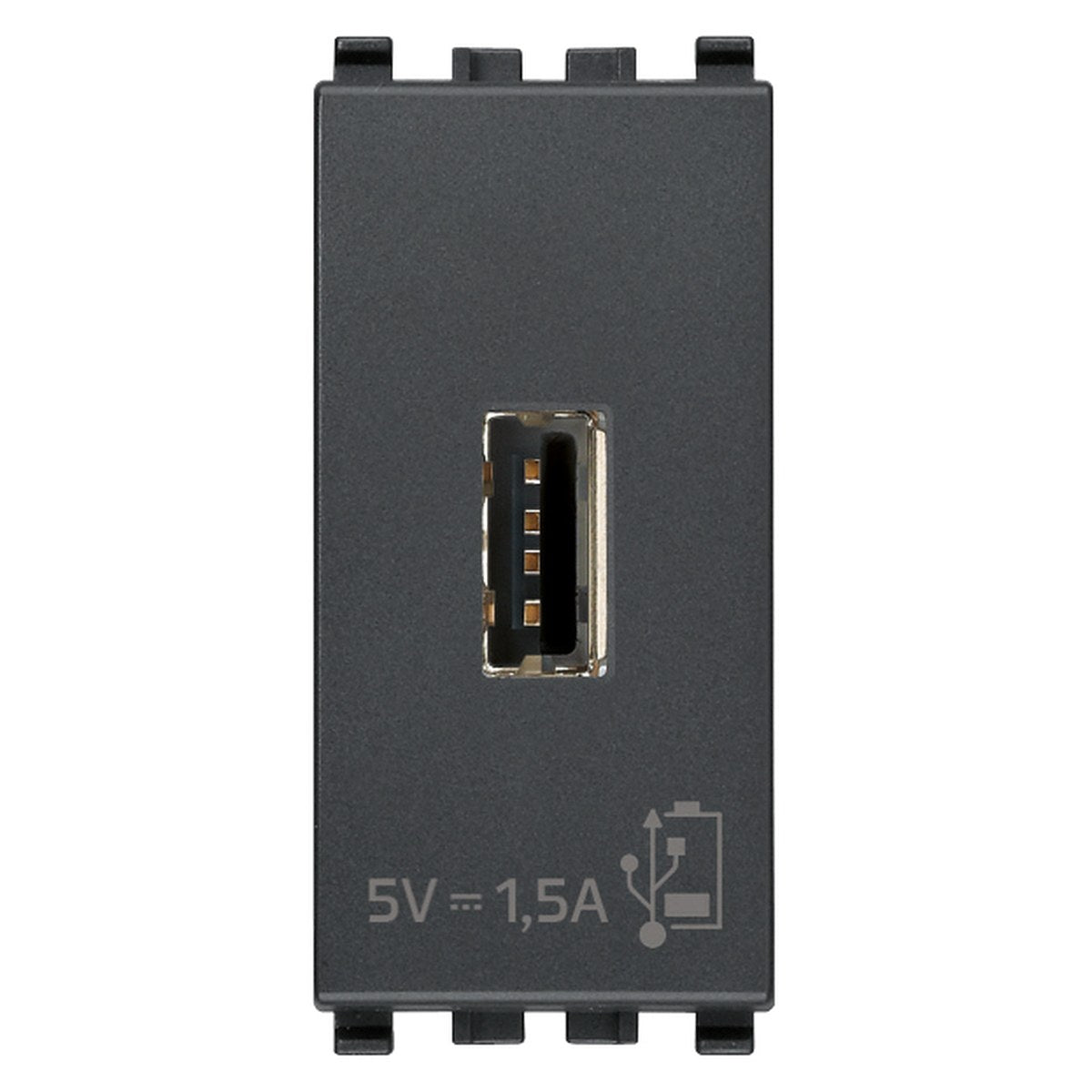 Vimar Eikon USB Supply Unit 5V 1.5A 1M Grey