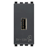 Vimar Eikon USB Supply Unit 5V 1.5A 1M Grey