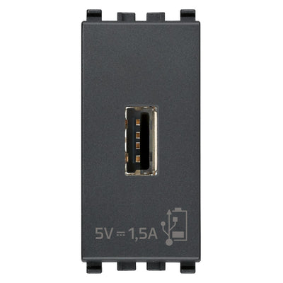 Vimar Eikon USB Supply Unit 5V 1.5A 1M Grey