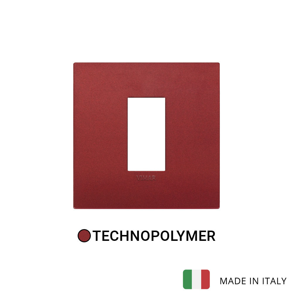 Vimar Arke Classic Plate 1M Technopolymer Matt Red
