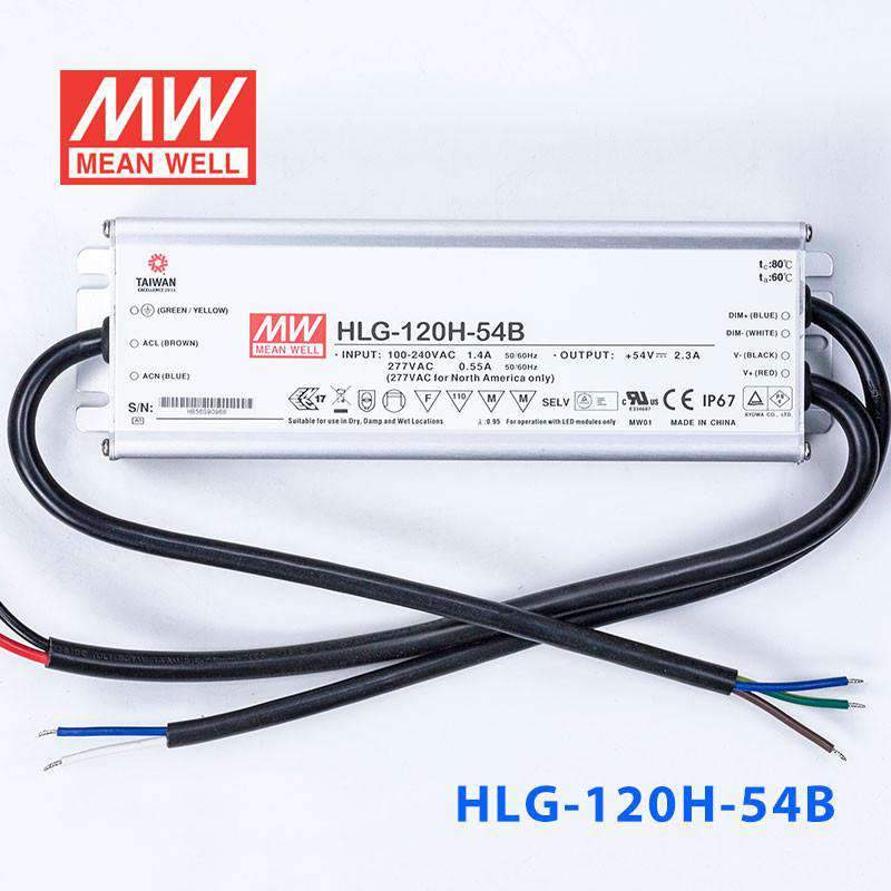 Mean Well HLG-120H-54B Power Supply 120W 54V- Dimmable - PHOTO 2