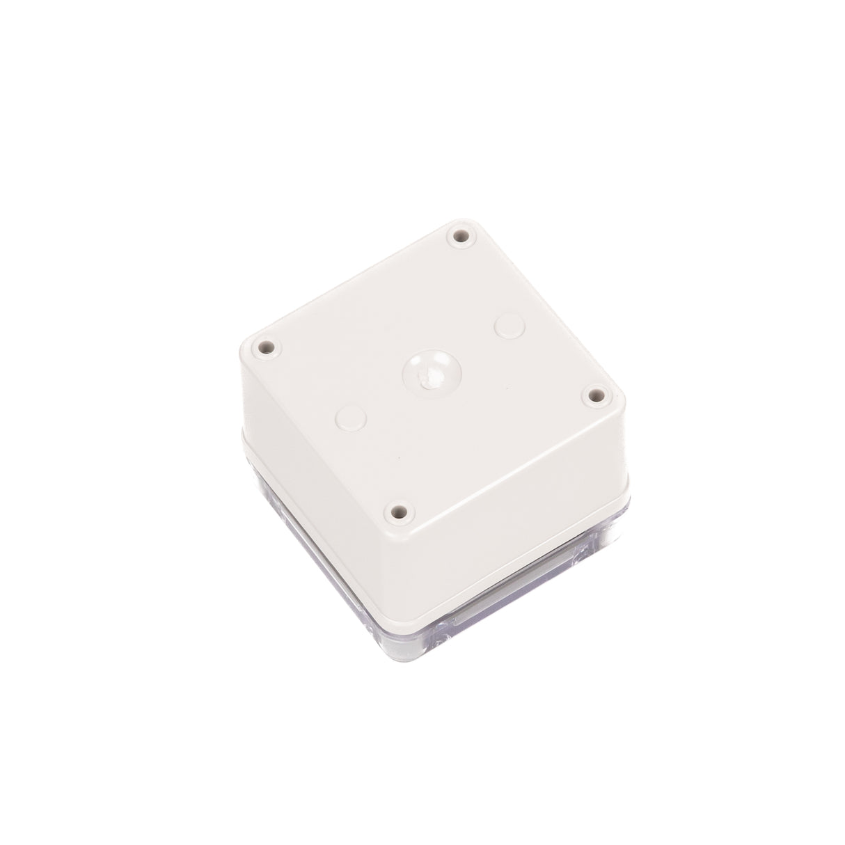 Boxco S-Series 80x80x60mm Plastic Enclosure, IP67, IK08, ABS, Transparent Cover, Screw Type - PHOTO 2