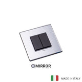 Vimar Eikon Glass 2 Gang Switch - Ice Silver - 16A - PHOTO 3