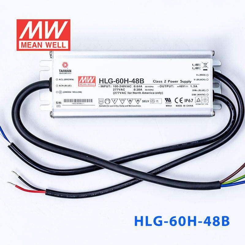 Mean Well HLG-60H-48B Power Supply 60W 48V - Dimmable 1.3A - PHOTO 2