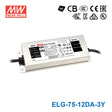 Mean Well ELG-75-12DA-3Y Power Supply 60W 12V - DALI 5A — 3-Wire Input (with Earth)