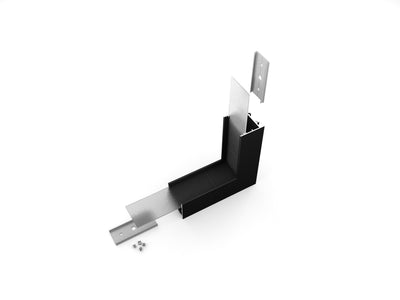 Archilight Alumnium Corner Joiner for VARIO 02 - 33mm Width - 90 Degree - Black - Bent
