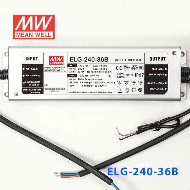 Mean Well ELG-240-36B Power Supply 240W 36V - Dimmable - PHOTO 2