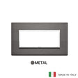 Vimar Eikon Evo Plate 5M Aluminium Lava Grey