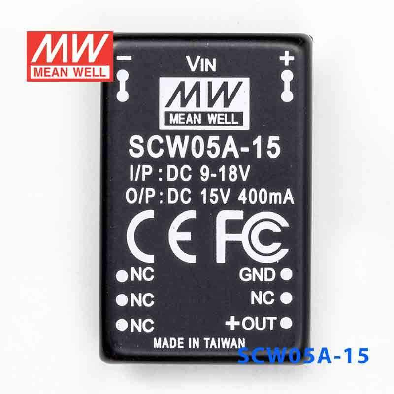 Mean Well SCW05A-15 DC-DC Converter - 5W 9~18V DC in 15V out - PHOTO 2