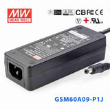 Mean Well GSM60A09-P1J Power Supply 54W 9V 6A