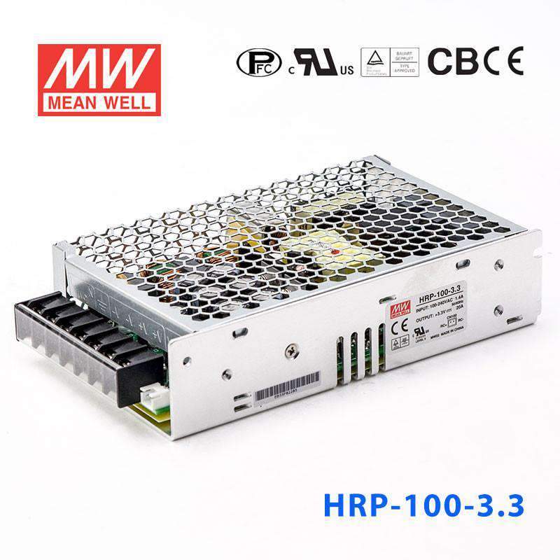 Mean Well HRP-100-3.3  Power Supply 66W 3.3V 20A
