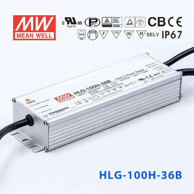 Mean Well HLG-100H-36B Power Supply 100W 36V - Dimmable 2.65A