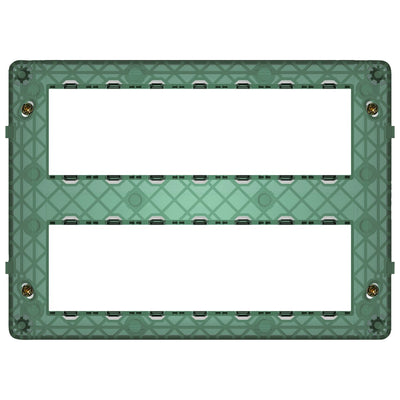Vimar VM-14620 Frame 14M with Screws Green