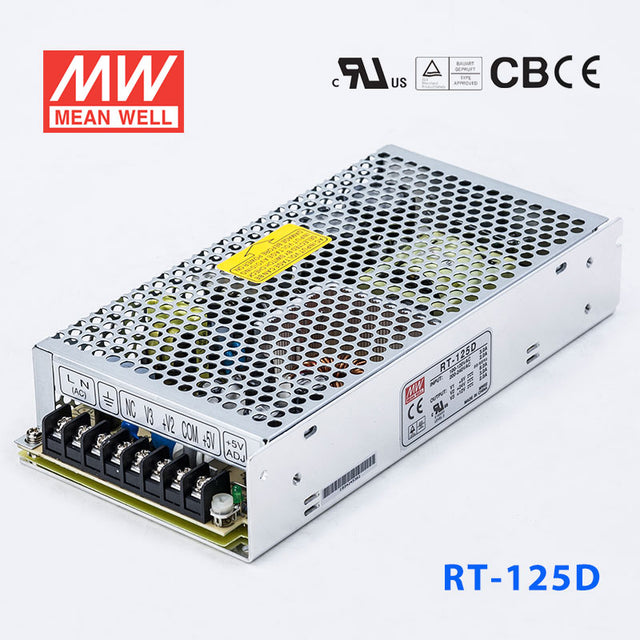 Mean Well RT-125D Power Supply 125W 5V 24V 12V
