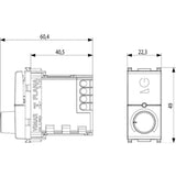 Vimar Plana RGB Rotary Dimmer 230V White - PHOTO 1
