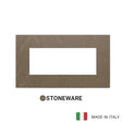 Vimar Eikon Exe Plate 5M Marbl Stoneware Coffee Brown