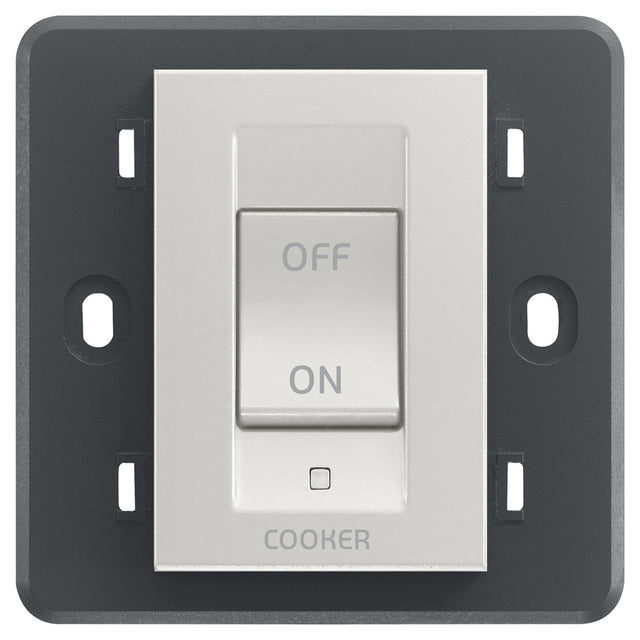 Eikon 2P 45A 1-Way Cooker Switch 3M Silver