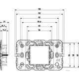 Vimar Arke Frame 2 CentralM + Screws - PHOTO 3