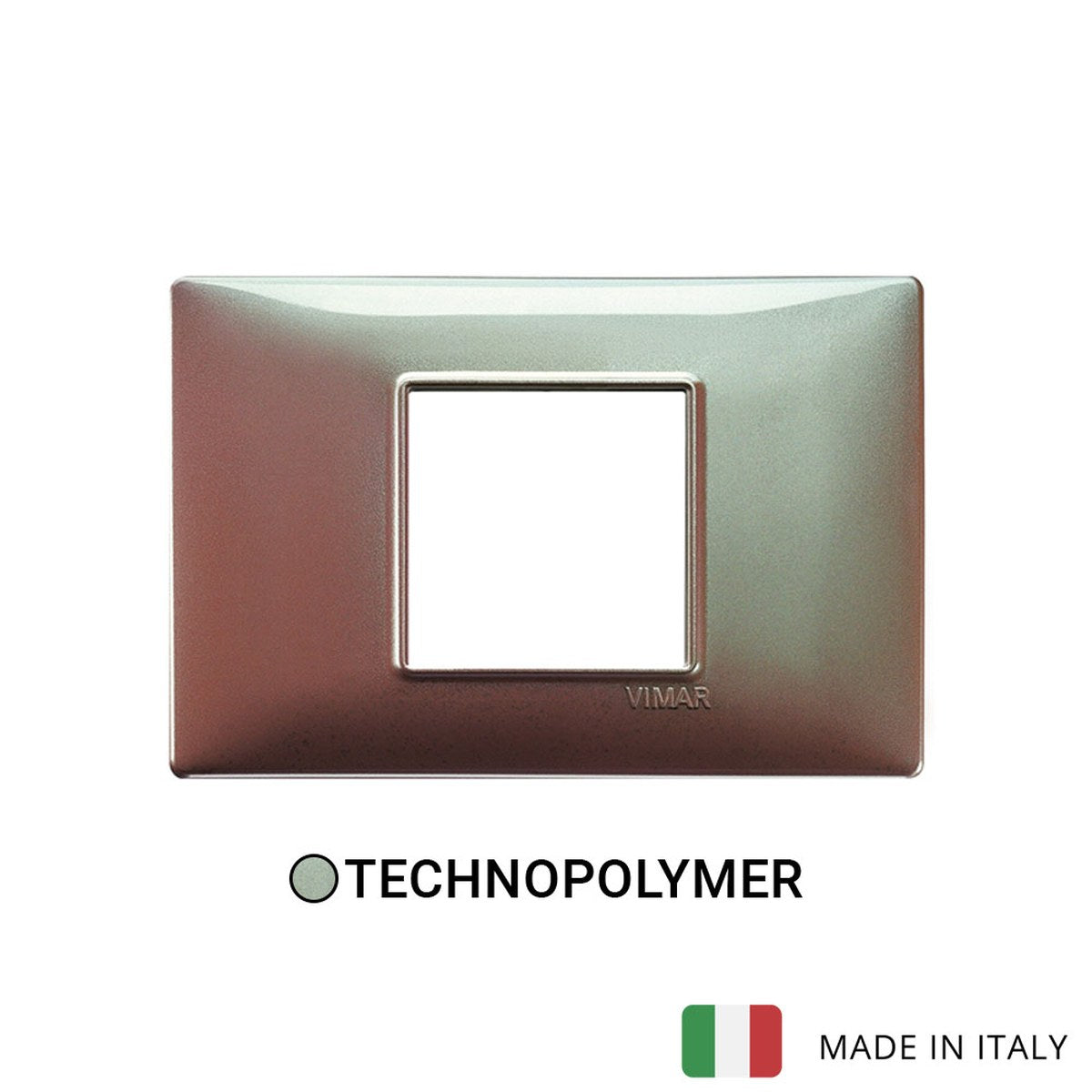 Vimar Plana Plate 2centrM Technopolymer Iridescent Brown