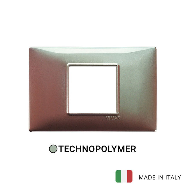 Vimar Plana Plate 2centrM Technopolymer Iridescent Brown