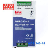 Mean Well WDR-240-48 Single Output Industrial Power Supply 240W 48V 5A - DIN Rail - PHOTO 2