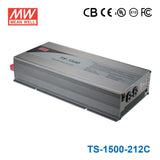 Mean Well TS-1500-212C True Sine Wave 1500W 12VDC to 230VAC 6.5A - DC-AC Power Inverter