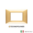 Vimar Plana Plate 3M Technopolymer Polished Gold