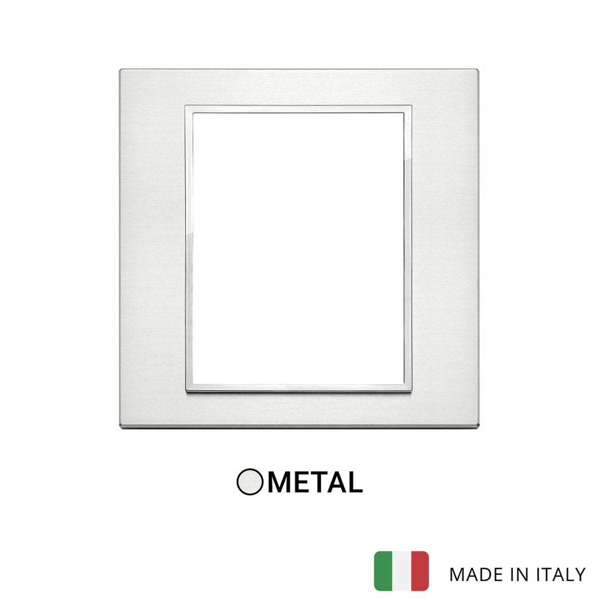 Vimar Eikon Evo Plate 8(4+4)M Brilliant Aluminium