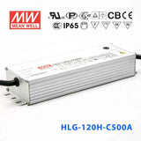 Mean Well HLG-120H-C500A Power Supply 150W 500mA - Adjustable