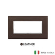 Vimar Eikon Evo Plate 5M Leather Tobacco