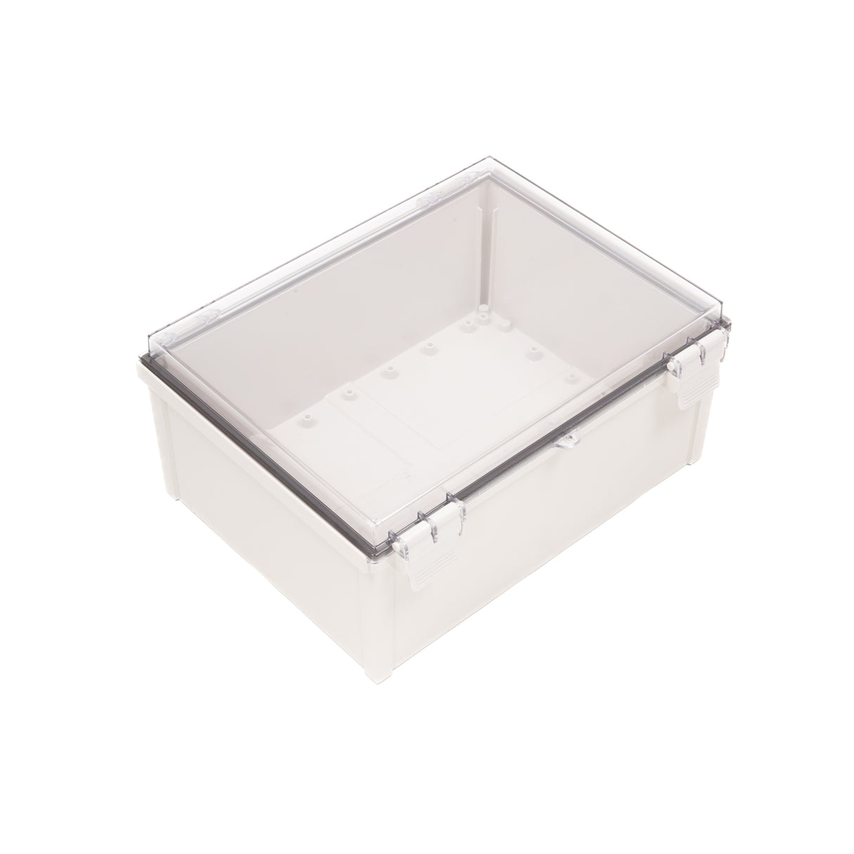 Boxco Q-Series 300×400×160mm Plastic Enclosure, IP67, IK08, ABS, Transparent Cover, Plastic Hinge and Latch Type - PHOTO 1