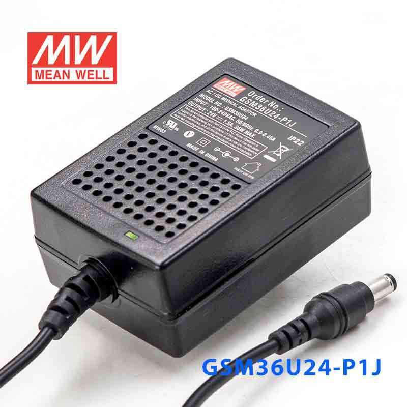 Mean Well GSM36U24-P1J Power Supply 36W 24V - PHOTO 1