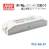Mean Well PLC-60-27 Power Supply 60W 27V - PFC 2.3A
