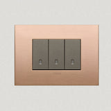 Vimar Arke Metal 3 Gang switch - Brushed Copper - 16A - PHOTO 3
