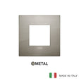 Vimar Arke Classic Plate 2M Metal Stainless Steel - Square