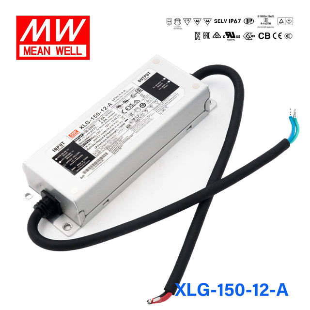 Mean Well XLG-150-12-A Power Supply 150W 12V - Adjustable 12.5A