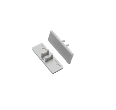 Archilight End Cap for SPINA LED Extrusion - Without Wiring Holes - Grey
