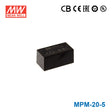 Mean Well MPM-20-5 Power Supply 20W 5V 4A