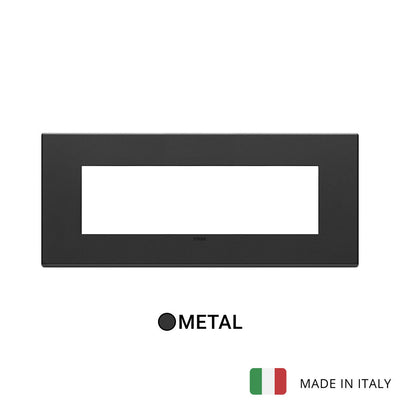 Vimar Eikon Exe Plate 7M Metal Anthracite Grey
