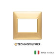 Vimar Plana Plate 3M BS Technopolymer Matt Gold