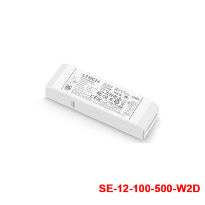Ltech SE-12-100-500-W2D 12W 100-500mA LED Driver - NFC, DALI2, Tunable White