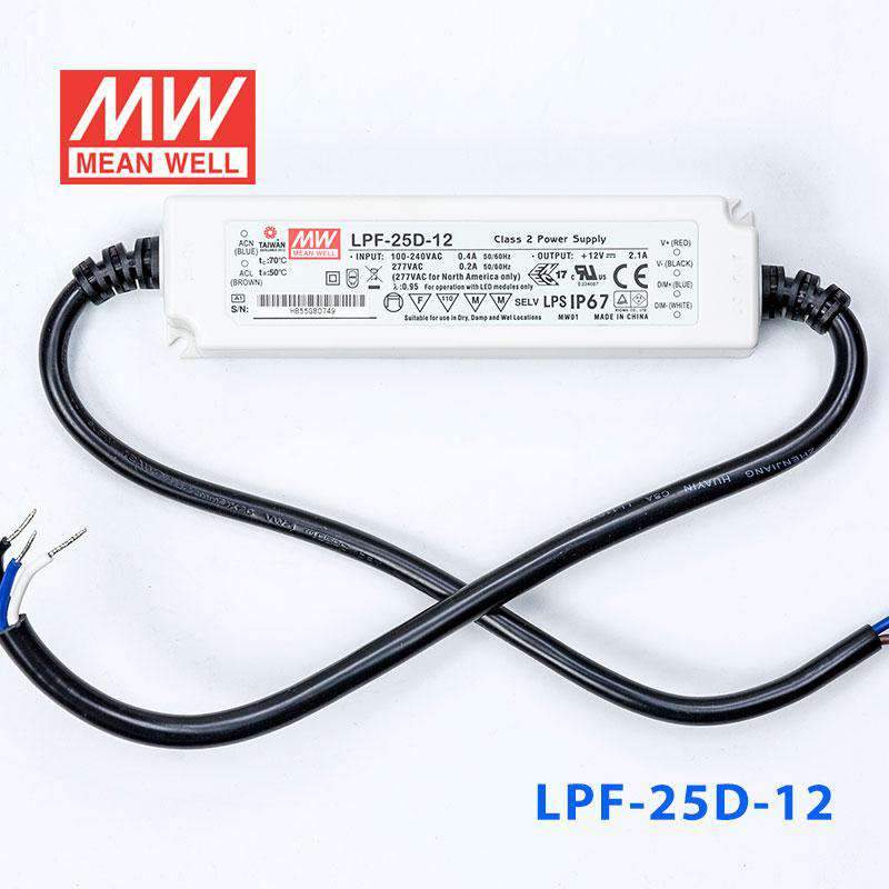 Mean Well LPF-25D-12 Power Supply 25W 12V - Dimmable 2.1A - PHOTO 2