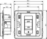 Arke 2P 45A 1-Way Cooker Switch 3M White - PHOTO 3
