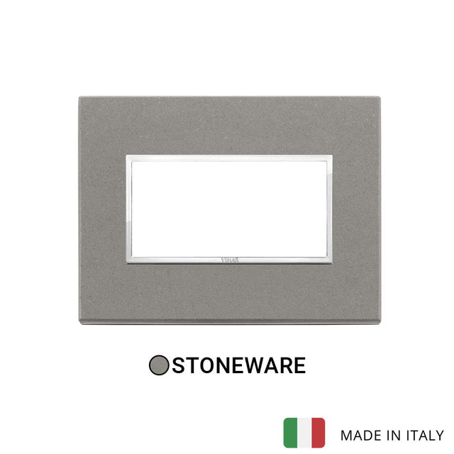 Vimar Eikon Evo Plate 4M Stone Grey Quartzite