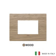 Vimar Eikon Plate 3M Wood Oak