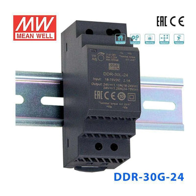 Mean Well DDR-30G-24 DC-DC Converter - 30W - 9~36V in 24V out 1.25A